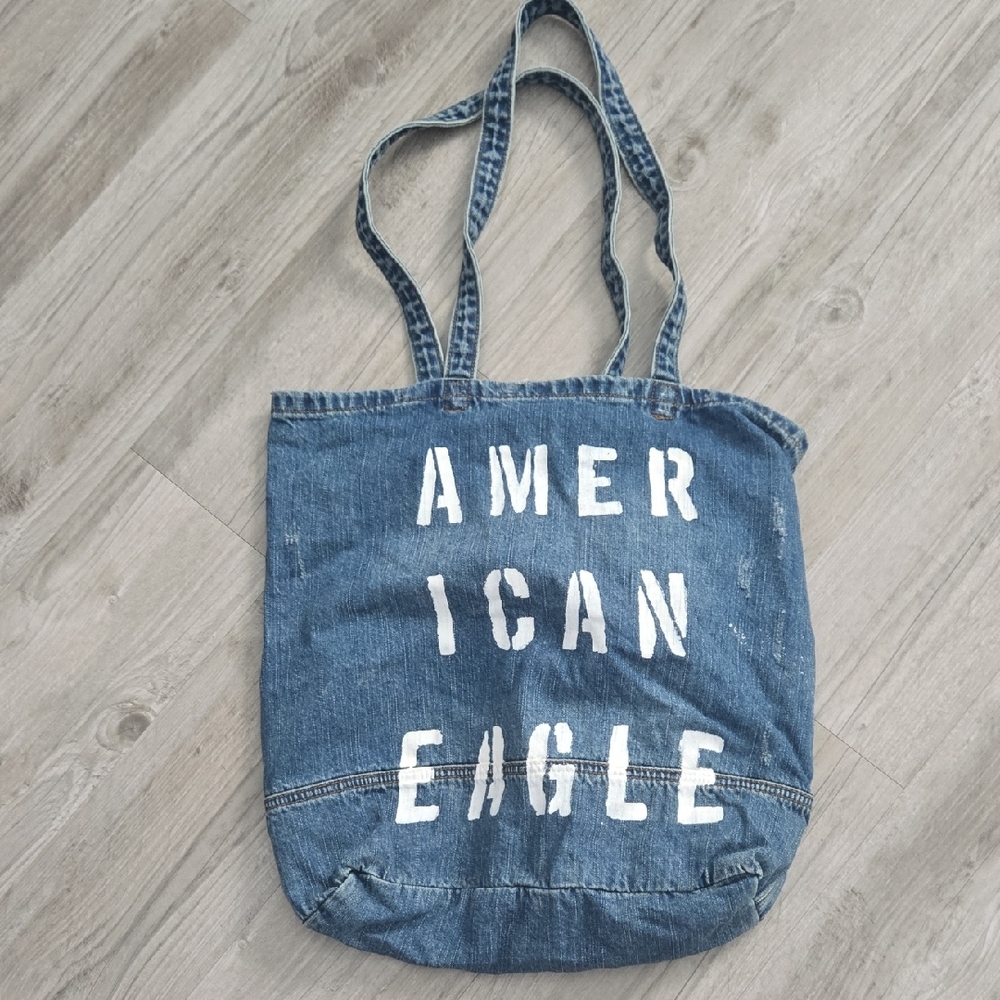 American Eagle Blue Denim Tote